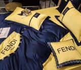 フェンディ 寝具 FENDI 2021春夏新作 洋式 布団カバー ベッドシート 枕カバー 4点セット fd210401p36