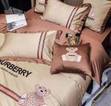 バーバリー 寝具 BURBERRY 2021春夏新作 洋式 布団カバー ベッドシート 枕カバー 4点セット bur210401p36