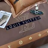 ルイヴィトン 寝具 LOUIS VUITTON 2021新作 洋式 布団カバー ベッドシート 枕カバー 4点セット lv210819p39-1