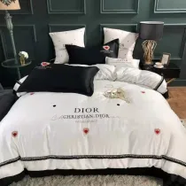 ディオール 寝具 DIOR 2021新作 洋式 布団カバー ベッドシート 枕カバー 4点セット dr210819p35-1