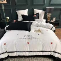 ディオール 寝具 DIOR 2021新作 洋式 布団カバー ベッドシート 枕カバー 4点セット dr210819p35-1