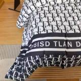 ディオール 寝具 DIOR 2021新作 洋式 布団カバー ベッドシート 枕カバー 4点セット dr210819p17-4
