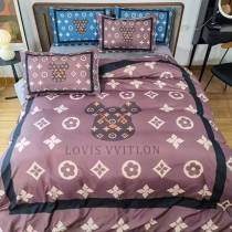 ルイヴィトン 寝具 LOUIS VUITTON 2021新作 洋式 布団カバー ベッドシート 枕カバー 4点セット lv210819p17-3