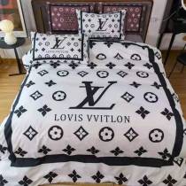 ルイヴィトン 寝具 LOUIS VUITTON 2021新作 洋式 布団カバー ベッドシート 枕カバー 4点セット lv210819p17-4