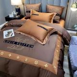 ルイヴィトン 寝具 LOUIS VUITTON 2021新作 洋式 布団カバー ベッドシート 枕カバー 4点セット lv210819p39-1
