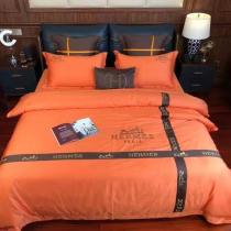 エルメス 寝具 HERMES 2021新作 洋式 布団カバー ベッドシート 枕カバー 4点セット he210819p35-1