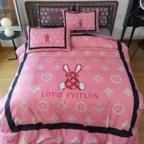 ルイヴィトン 寝具 LOUIS VUITTON 2021新作 洋式 布団カバー ベッドシート 枕カバー 4点セット lv210819p17-1