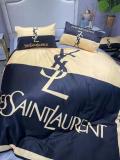 サンローラン 寝具 Saint Laurent 2021秋冬新作 洋式 布団カバー ベッドシート 枕カバー 4点セット ysl210911p13