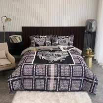 ディオール 寝具 DIOR 2021新作 洋式 布団カバー ベッドシート 枕カバー 4点セット dr210911p11