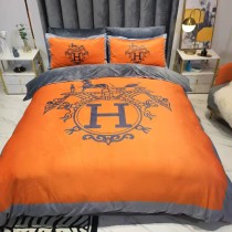 エルメス 寝具 HERMES 2021新作 洋式 布団カバー ベッドシート 枕カバー 4点セット he211029p14-2