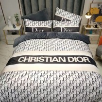 ディオール 寝具 DIOR 2021新作 洋式 布団カバー ベッドシート 枕カバー 4点セット dr211029p14-1
