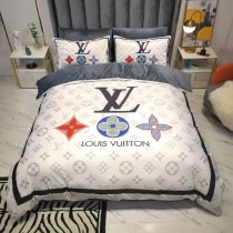 ルイヴィトン 寝具 LOUIS VUITTON 2021新作 洋式 布団カバー ベッドシート 枕カバー 4点セット lv211029p14-1