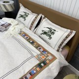 バーバリー 寝具 BURBERRY 2021新作 洋式 布団カバー ベッドシート 枕カバー 4点セット bur211214p88-3
