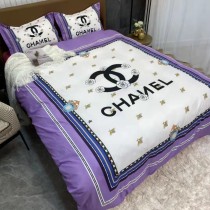シャネル 寝具 CHANEL 2021新作 洋式 布団カバー ベッドシート 枕カバー 4点セット ch211214p88-1