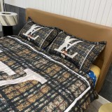 ルイヴィトン 寝具 LOUIS VUITTON 2021新作 洋式 布団カバー ベッドシート 枕カバー 4点セット lv211214p88