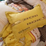 エルメス 寝具 HERMES 2022春夏新作 洋式 布団カバー ベッドシート 枕カバー 4点セット he220215p36-1