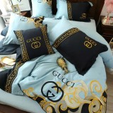 グッチ 寝具 GUCCI 2022春夏新作 洋式 布団カバー ベッドシート 枕カバー 4点セット gc220215p34-2