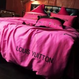 ルイヴィトン 寝具 LOUIS VUITTON 2022新作 洋式 布団カバー ベッドシート 枕カバー 4点セット lv220215p32-4