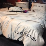 ルイヴィトン 寝具 LOUIS VUITTON 2022新作 洋式 布団カバー ベッドシート 枕カバー 4点セット lv220215p32-1