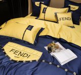 フェンディ 寝具 FENDI 2022新作 洋式 布団カバー ベッドシート 枕カバー 4点セット fd220216p38-3