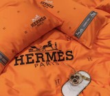 エルメス 寝具 HERMES 2022春夏新作 洋式 布団カバー ベッドシート 枕カバー 4点セット he220216p38-2