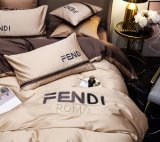 フェンディ 寝具 FENDI 2022新作 洋式 布団カバー ベッドシート 枕カバー 4点セット fd220216p38-2