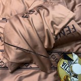 フェンディ 寝具 FENDI 2022新作 洋式 布団カバー ベッドシート 枕カバー 4点セット fd220216p38-1