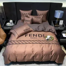フェンディ 寝具 FENDI 2022新作 洋式 布団カバー ベッドシート 枕カバー 4点セット fd220216p38-1