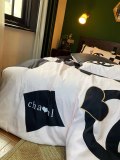 シャネル 寝具 CHANEL 2022新作 洋式 布団カバー ベッドシート 枕カバー 4点セット ch220216p17-1