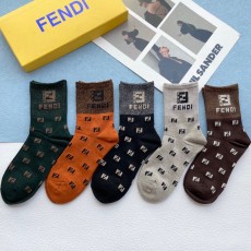 フェンディソックスコピー FENDI 2022新作 靴下 5点セット fd220401p40