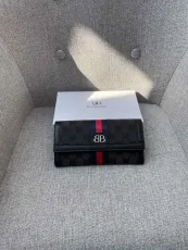 BALENCIAGAxGUCCi2022新しいハーフフォールドロングウォレット