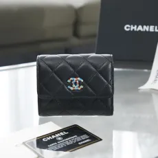 シャネル財布 CHANEL2022新しい三つ折りフラップウォレット