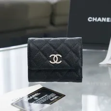 シャネル財布 CHANEL2022新しい三つ折りフラップウォレット