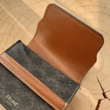 セリーヌ財布 CELINE2022新作TRIOMPHE名刺バッグ