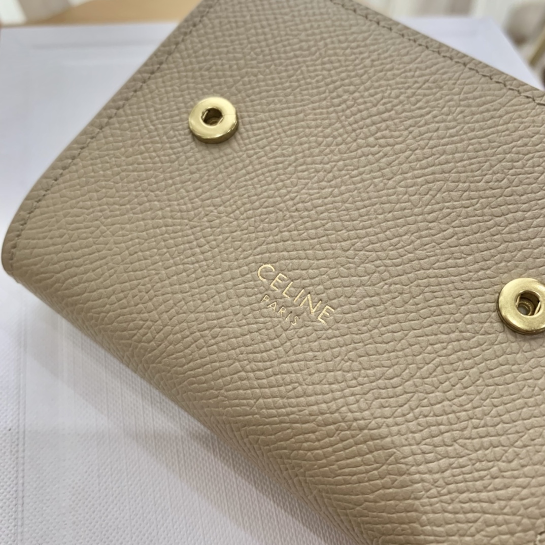 セリーヌ財布 CELINE2022の新しいストラップ三つ折り財布