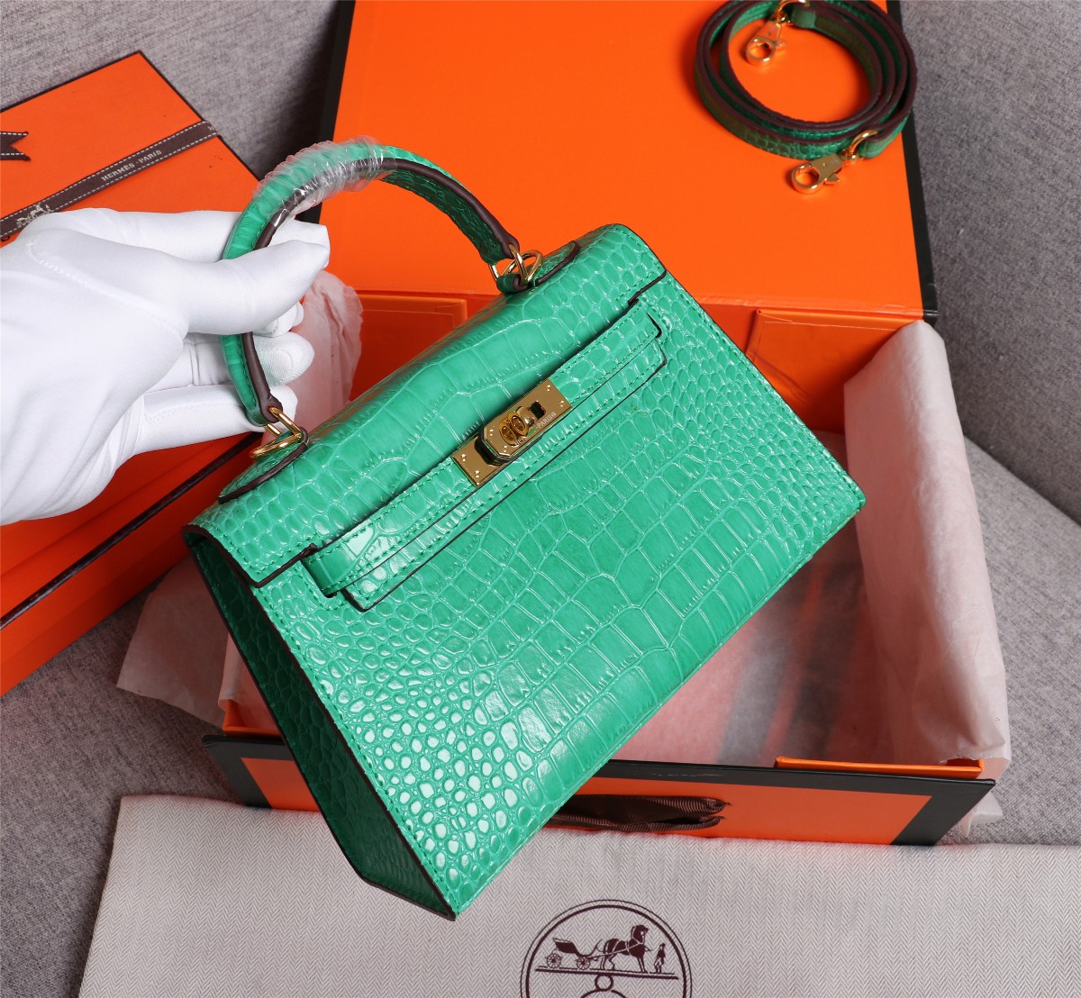 エルメスバッグ HERMES2022新作ミニケリー第2世代ハンドバッグ