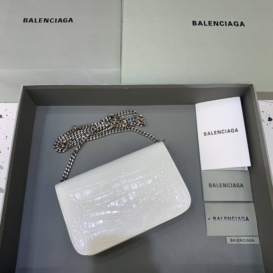 バレンシアガバッグ BALENCIAGA2022ニューチェーンメッセンジャーバッグ