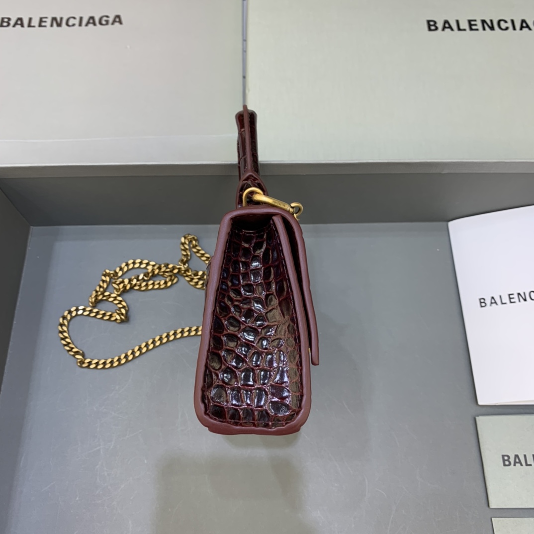 バレンシアガバッグ BALENCIAGA2022新しいミニ Hourglassハンドバッグ
