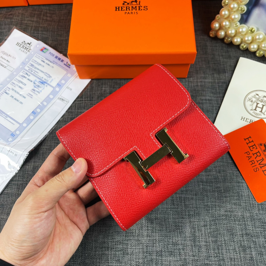 エルメス財布 HERMES2022新作コンスタンスバイフォールドウォレット