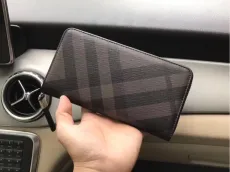 バーバリー財布 BURBERRY2022新作メンズジッパーロングウォレット