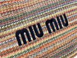 ミュウミュウバッグ MiuMiu2022新しいストローハンドバッグ