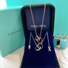 ティファニーネックレス Tiffany&Co2022の新しいダブルリングネックレス