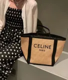 セリーヌバッグ CELINE2022新しいストローショッピングバッグ