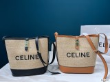 セリーヌバッグ CELINE2022新しいわら織りバケットバッグ