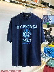 バレンシアガ服 BALENCIAGA2022ニューレタースノーフレークアイスクラック小麦半袖Tシャツ