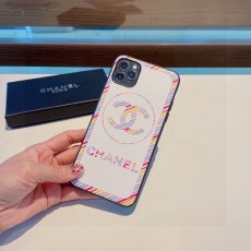 シャネルiPhoneケース CHANEL2022の新しいライチ柄レインボー携帯電話ケース