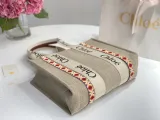 クロエバッグ CHLOE2022春夏新作ウッディリンジ刺繍トートバッグ
