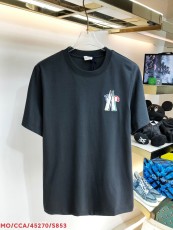 モンクレール服 MONCLER2022春夏カラーロゴラウンドネック半袖Tシャツ