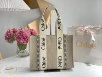 クロエバッグ CHLOE2022春夏新作ウッディリンジ刺繍トートバッグ