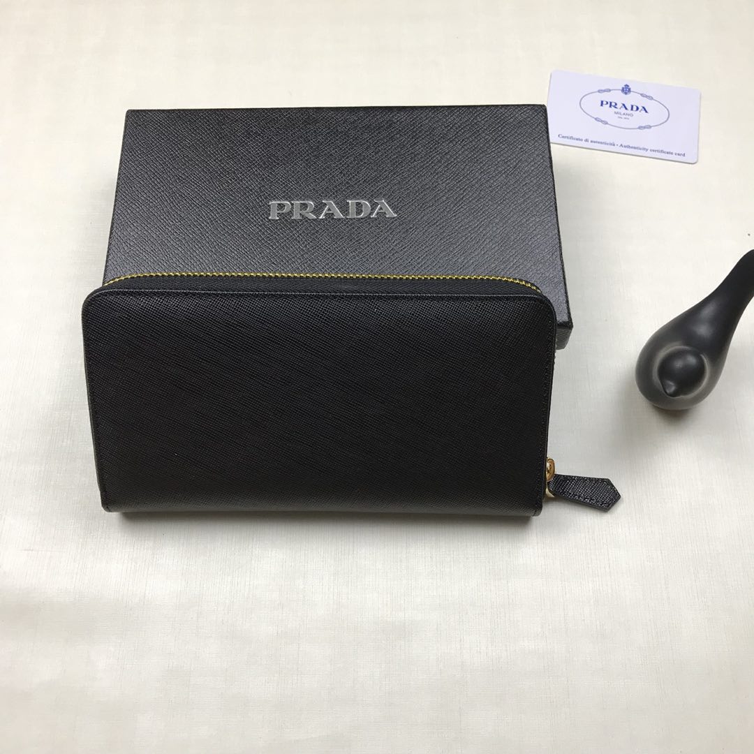 プラダ財布 PRADA2022新作 ファスナー長財布